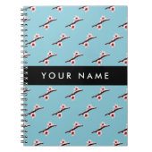 Cherry Blossom, Pink Sakura, Ihr Name Notizblock (Vorderseite)