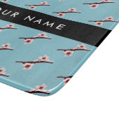 Cherry Blossom, Pink Sakura, Ihr Name Schneidebrett (Ecke)