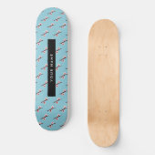 Cherry Blossom, Pink Sakura, Ihr Name Skateboard (Vorderseite)