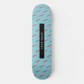 Cherry Blossom, Pink Sakura, Ihr Name Skateboard (Vorderseite)