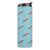 Cherry Blossom, Pink Sakura, Ihr Name Thermosbecher (Nach links gedreht)