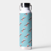 Cherry Blossom, Pink Sakura, Ihr Name Trinkflasche (Vorne)