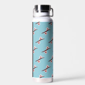 Cherry Blossom, Pink Sakura, Ihr Name Trinkflasche (Rückseite)