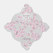 Cherry Blossom Pink Silver Glitzer | Hochzeit Geschenkschachtel (Ungefaltet)