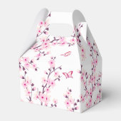 Cherry Blossom Pink White Geburtstag Vielen Dank Geschenkschachtel (Rückseite)