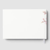 Cherry Blossom Pink White Wedding Gästebuch (Rückseite)
