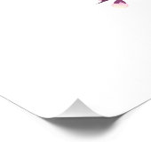 Cherry Blossom Pink White Wedding Guestbook Poster (Ecke)