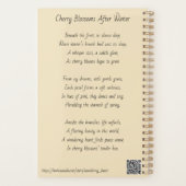 Cherry Blossom Planner Planer (Rückseite)