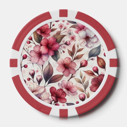 Cherry Blossom Pokerchips (Vorderseite)