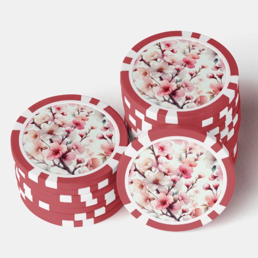 Cherry Blossom Pokerchips (Stapel)
