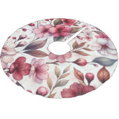 Cherry Blossom Polyester Weihnachtsbaumdecke (Schrägansicht)