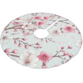 Cherry Blossom Polyester Weihnachtsbaumdecke (Schrägansicht)