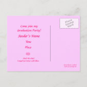 Cherry Blossom Postcard Ankündigungspostkarte (Rückseite)