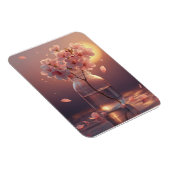 Cherry Blossom Postcard - Elegant Hand-Drawn Sakur Magnet (Rechte Seite)