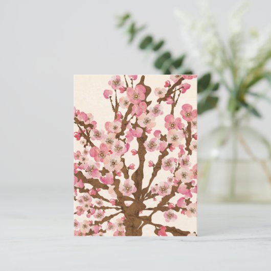 Cherry blossom Postcard Postkarte (Stehend Vorderseite)