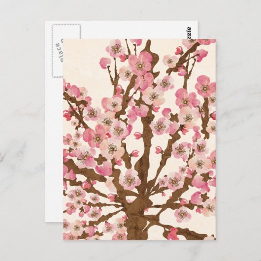 Cherry blossom Postcard Postkarte (Vorne/Hinten)