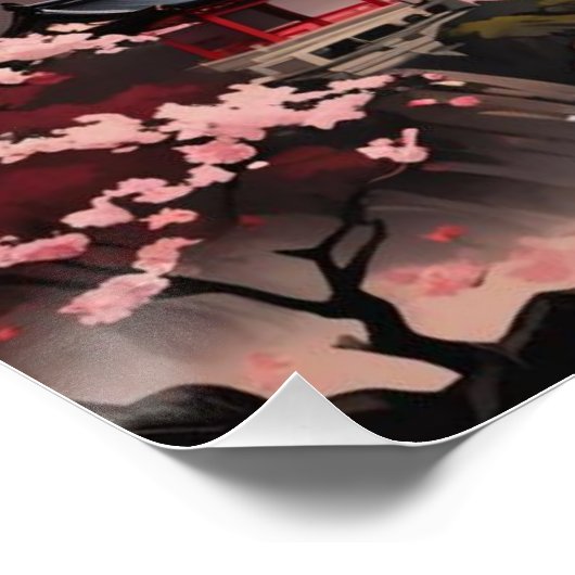 cherry blossom poster (Ecke)