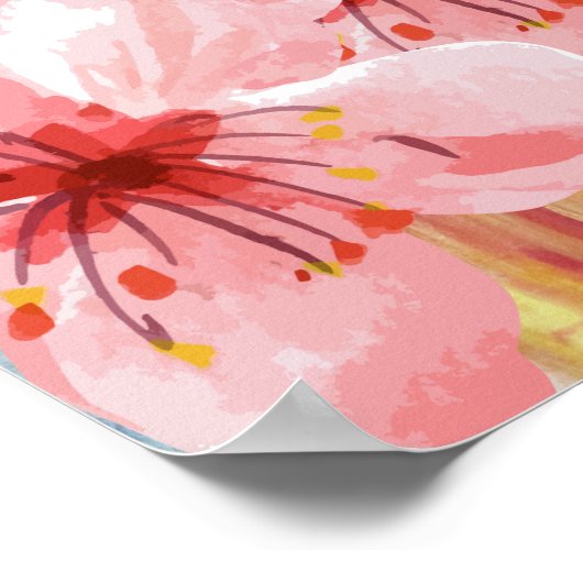 Cherry Blossom Poster (Ecke)