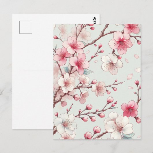 Cherry Blossom Postkarte (Vorne/Hinten)