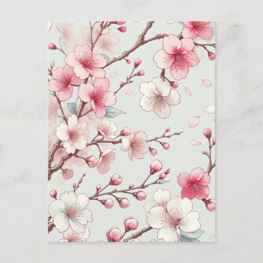 Cherry Blossom Postkarte (Vorderseite)