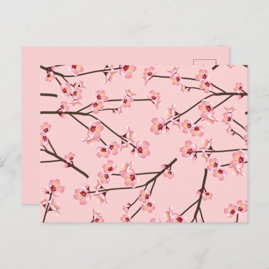 Cherry Blossom Postkarte (Vorne/Hinten)