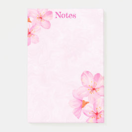 Cherry Blossom Pretty Pink Custom Post-it Klebezettel