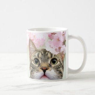 Cherry Blossom Princess Japanese With Cat Kaffeetasse