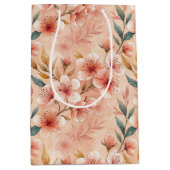 Cherry Blossom Print Geschenktasche Mittlere Geschenktüte (Vorderseite)