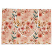 Cherry Blossom Print Large Gift Bag Große Geschenktüte (Rückseite)