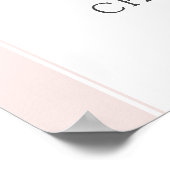 Cherry Blossom Printable Wedding Willkommen Poster (Ecke)