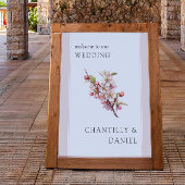 Cherry Blossom Printable Wedding Willkommen Poster