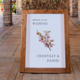 Cherry Blossom Printable Wedding Willkommen Poster