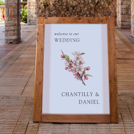 Cherry Blossom Printable Wedding Willkommen Poster