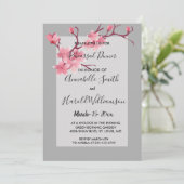 Cherry Blossom Probe Dinner Einladung (Stehend Vorderseite)