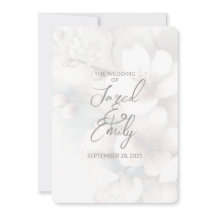 Cherry Blossom QR Code Einladung Hochzeit