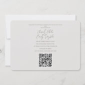 Cherry Blossom QR Code Einladung Hochzeit (Rückseite)