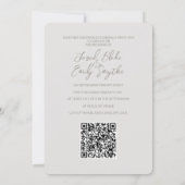 Cherry Blossom QR Code Einladung Hochzeit (Rückseite)