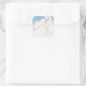 Cherry Blossom Quadratischer Aufkleber (Tasche)