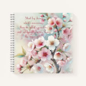 Cherry Blossom & Quote Notizblock (Vorderseite)