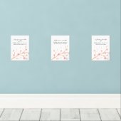 Cherry Blossom Ramadan Wall Art – Dua Set  (Holzboden)