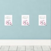 Cherry Blossom Ramadan Wall Art – Dua Set for Ease (Holzboden)