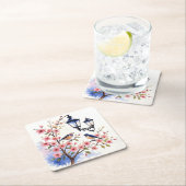 Cherry Blossom Rechteckiger Pappuntersetzer (Vor Ort)