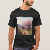 Cherry Blossom Retreat Landschaftspflege mit T-Shirt (Vorderseite)