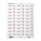 Cherry Blossom Return Address Label (Vorne)