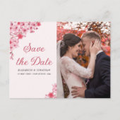 Cherry Blossom – Romantic Floral Wedding Postkarte (Vorderseite)