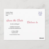 Cherry Blossom – Romantic Floral Wedding Postkarte (Rückseite)