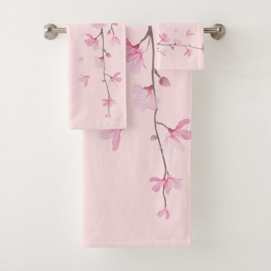 Cherry Blossom - Rosa Badhandtuch Set (Insitu)