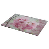 Cherry Blossom, rosa Blumenfotografie Schneidebrett (Ecke)