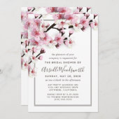Cherry Blossom Rosa Bridal Dusche Einladungen (Vorne/Hinten)