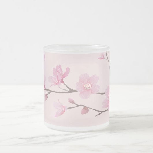 Cherry Blossom - Rosa Mattglastasse (Mittel)